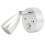 10V-30V RV LED Reading Light 3W Warm White Bedside Lamp, Metallic Silver 14
