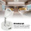 10V-30V RV LED Reading Light 3W Warm White Bedside Lamp, Metallic Silver 7