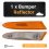 Reflector de parachoques derecho para Jaguar XJ X350 5