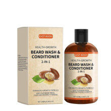 EAST MOON 2-in-1 Beard Hair Conditioner for Men, Gentle Cleansing and Nourishing for Beards