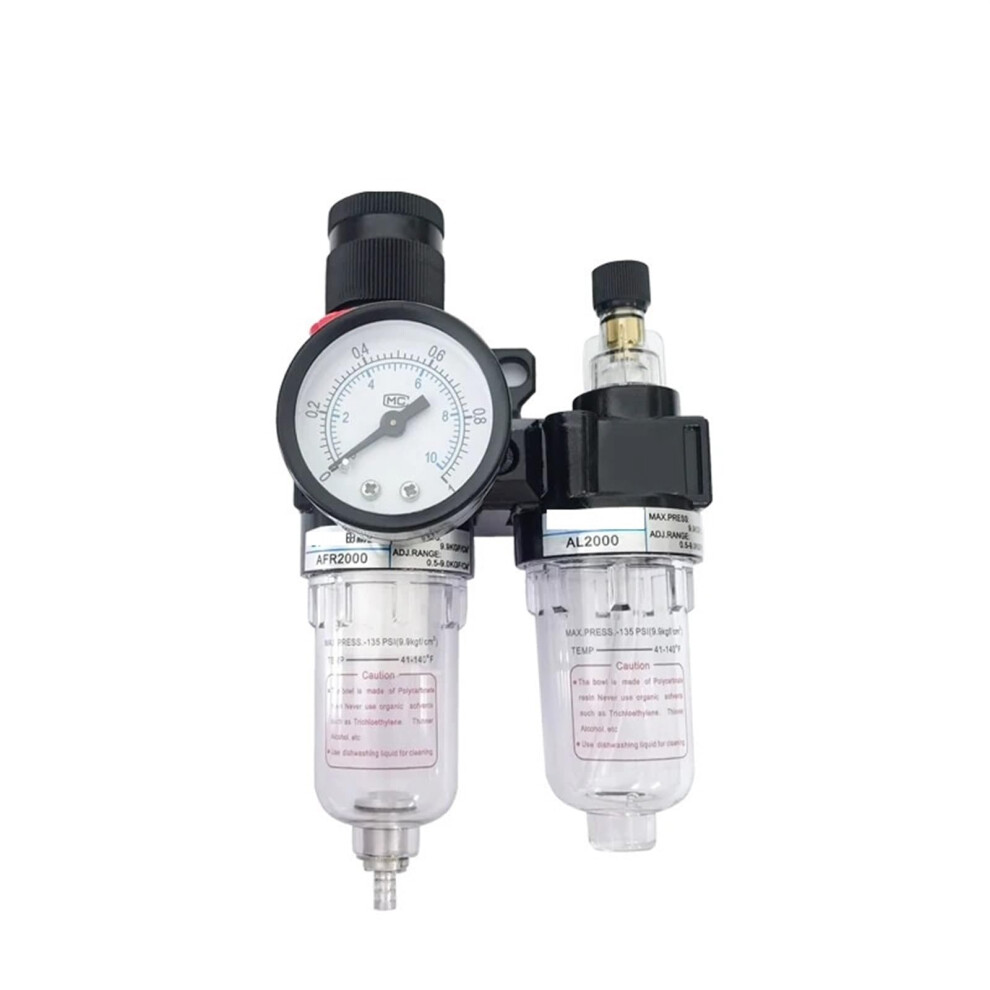 Afc2000 1/4 Inch Port Frl Union Air Treatment Filter Regulator Lubricator With Oil Separator Pc12-02 6276012506098