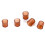 500Pcs Plastic Brown Cell Cups Queen Rearing Honey 5