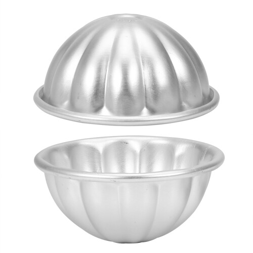 2Pcs Handmade Aluminium Alloy Bath Bomb Molds