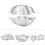 2Pcs Handmade Aluminium Alloy Bath Bomb Molds 6