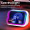 Intelligente Bluetooth-klokluidspreker met groot scherm, wit 5