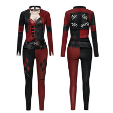 (S)Costume classico da donna Harley Quinn anime Halloween cosplay tuta costume