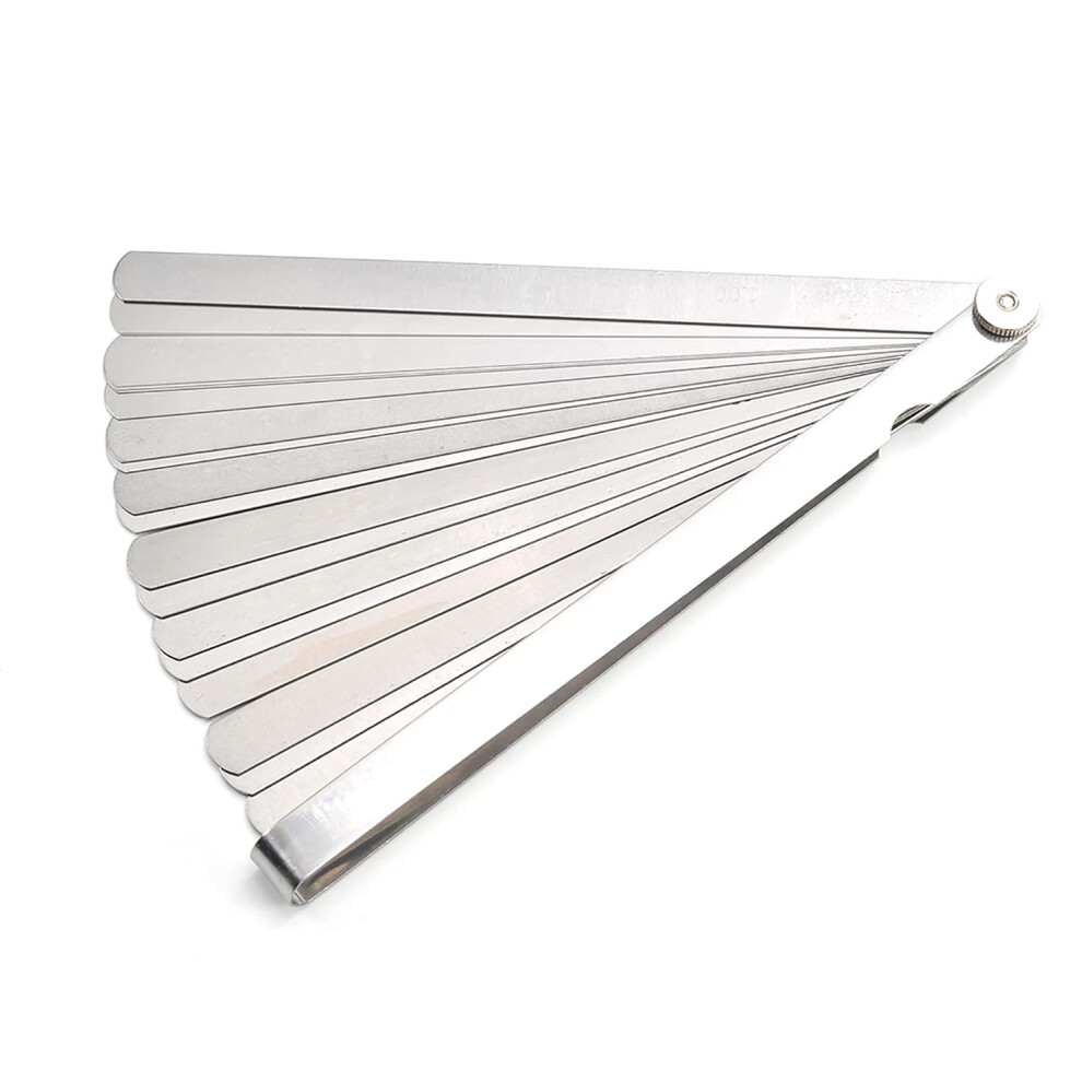 Metric Feeler Gauge Tool, 200Mm Manganese Steel Gap Measuring Tool With 20 Adjustable Blades For Precision Measurement 6493810702310