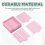 Haftnotiz-Schablone, kompatibel mit Post Notes, Pink 7