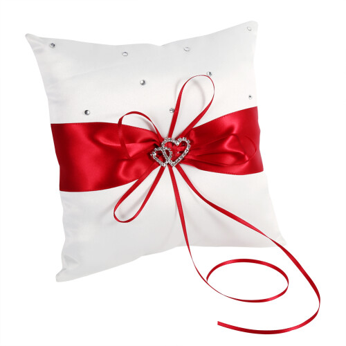 Wedding Ring Bearer Holder Pillow Cushion With 1