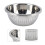 24cm Rustproof Stainless Steel Vegetable Washing Basket - Silver for Kitchen 3
