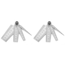 Stainless Steel Welding Taper Feeler Gauge Rulers 2PCS Portable Hole Inspection Tool Multiple Sizes Inner Diameter Measuring