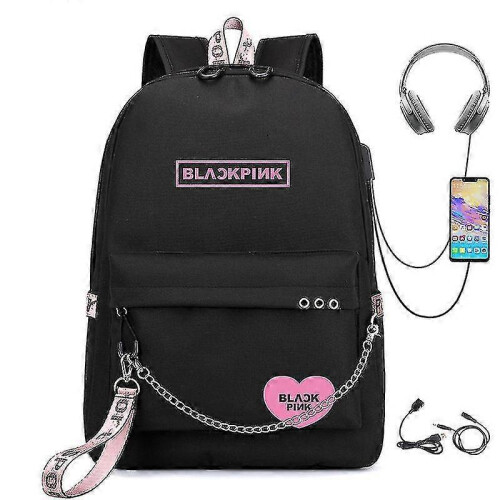 Blackpink Backpack Usb Rechargeable Backpack Student School Bag 1
