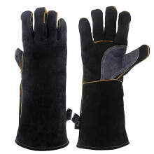 Extreme Heat Fire Resistant Gloves Leather with Kevlar Stitching for Welding BBQ Grill Oven Mitts and Animal Handling