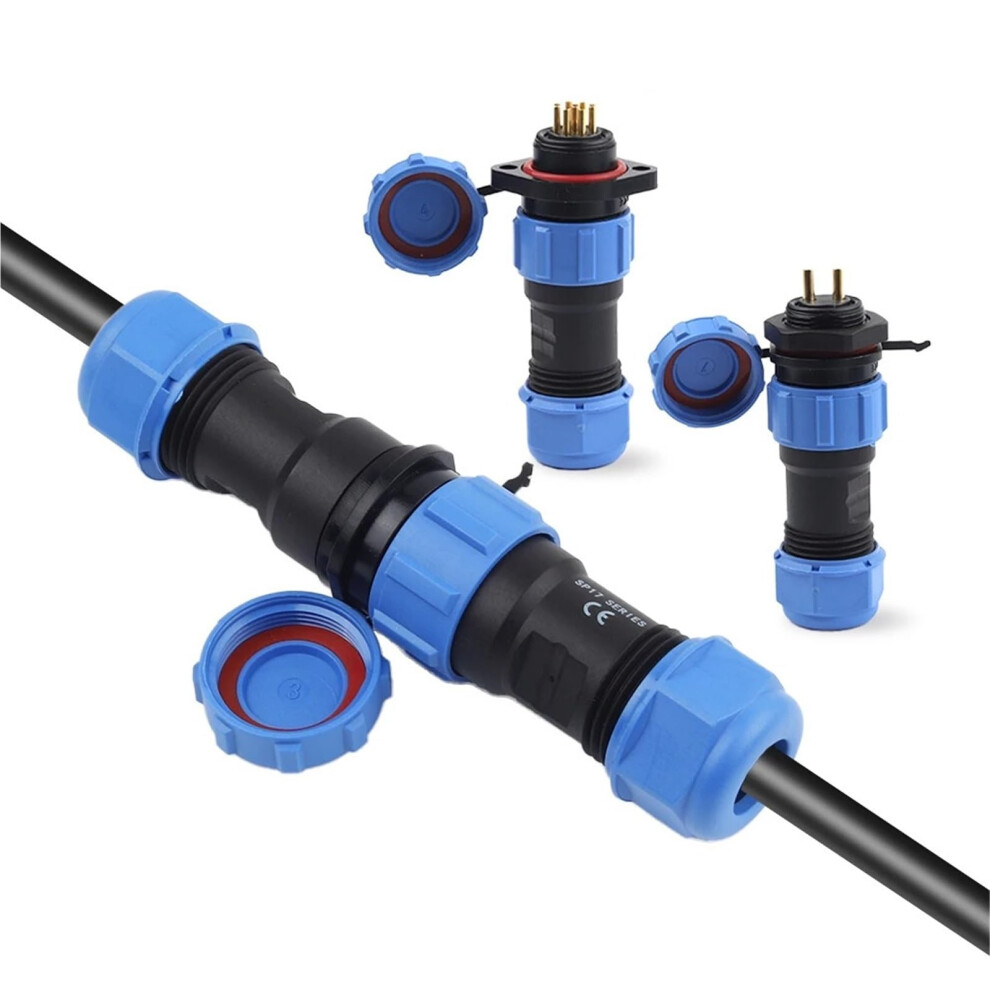 Sp17 Ip68 Aviation Connector Male/Female Socket 2/3/4/5/7/9/10 Pin Flange Type Cable Wire Connector Set 1Pcs 6482260691183