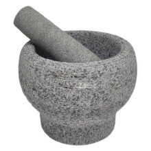 Salt and Pepper Pestle Mortar Set, Manual Spice Grinder, Durable Ceramic Container, 6 Inch Kitchen Tool