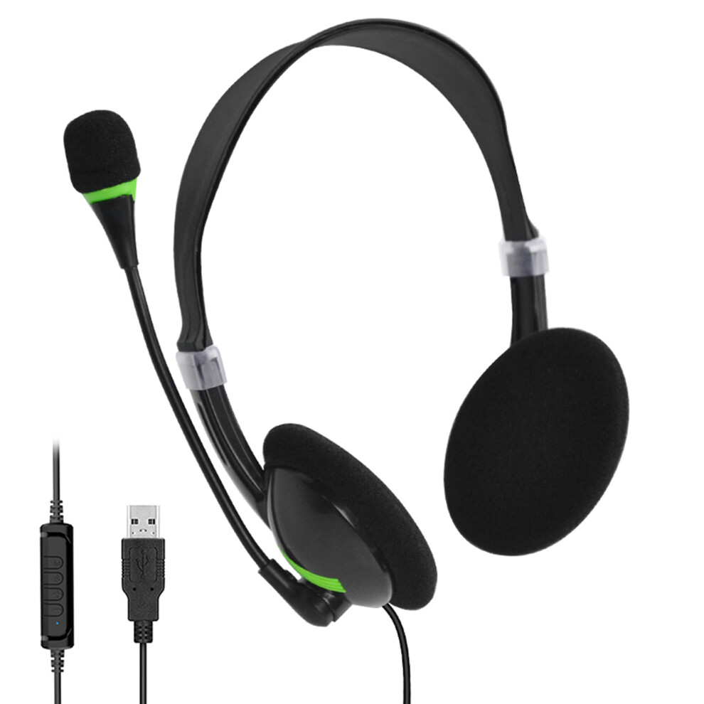 Usb Headset With Microphone Noise Cancelling 9387669891721