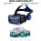 VR Headset with Remote Controller 3D Glasses 3