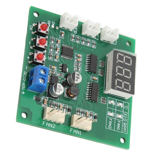 DC10-60V Controllore PWM per ventole a 2 canali, 65x65x15mm
