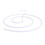 Cintre en spirale pour draps en acier inoxydable blanc 2