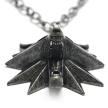Wolf Medallion Necklace Zinc Alloy Anti Scratch Viking Wolf Head Pendant Gift