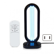 (US plug, Black) UV Ozones Ultraviolet Sterilizations Lamp Powerfuil 360Â UV/Ozones Sterilizations Lamp for Indoor Outdoor