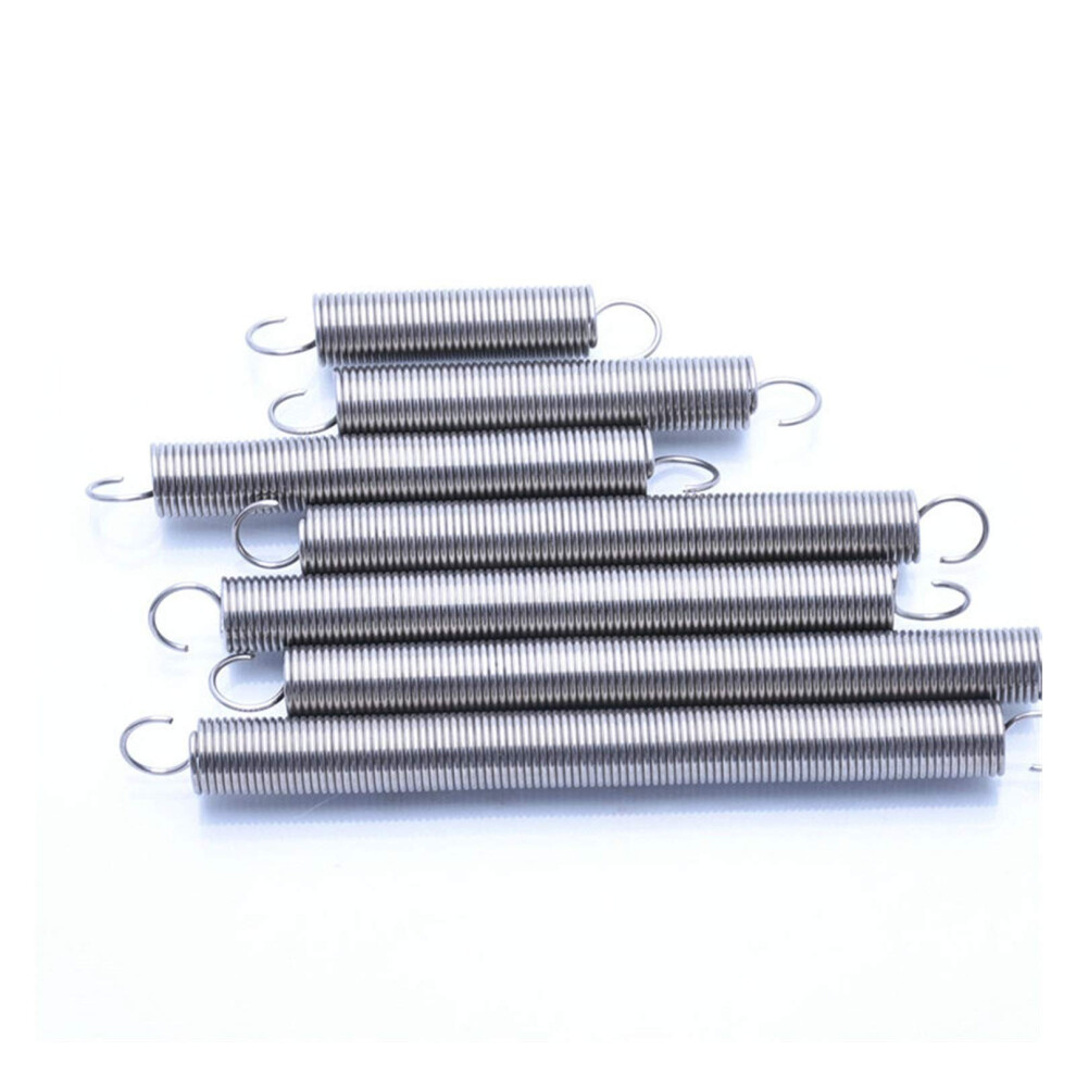 Home Maintenance Extension Spring 200Mm Stainless Steel Tension Spring 0.4Mm Wire Diameter 4Mm Outer Diameter (2Pcs) 6276012508498