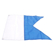 49x35cm Blau-Weiße Tauchflagge Taucherflagge für Schnorcheln und Unterwasseraktivitäten
