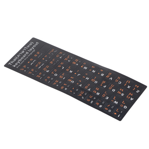Thai Keyboard Stickers 15.6in Wear Resistant PVC 1