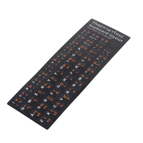 Thai Keyboard Stickers 15.6in Wear Resistant PVC 2