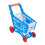 Set di carrelli della spesa in plastica blu per bambini - Giocattolo 1