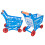 Set di carrelli della spesa in plastica blu per bambini - Giocattolo 14