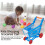 Set di carrelli della spesa in plastica blu per bambini - Giocattolo 6