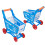 Set di carrelli della spesa in plastica blu per bambini - Giocattolo 12