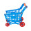 Set di carrelli della spesa in plastica blu per bambini - Giocattolo 15