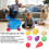 Set di carrelli della spesa in plastica blu per bambini - Giocattolo 4