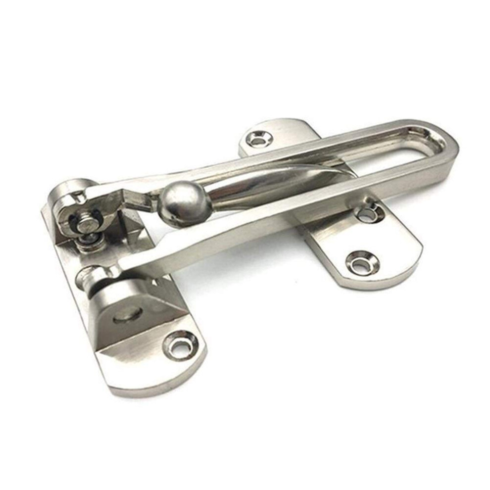 Hook-Latches Strong Alloy Security Lock For Windows And Doors - Silver Safety Chain Door Guard Latch Hardware 6947110202778