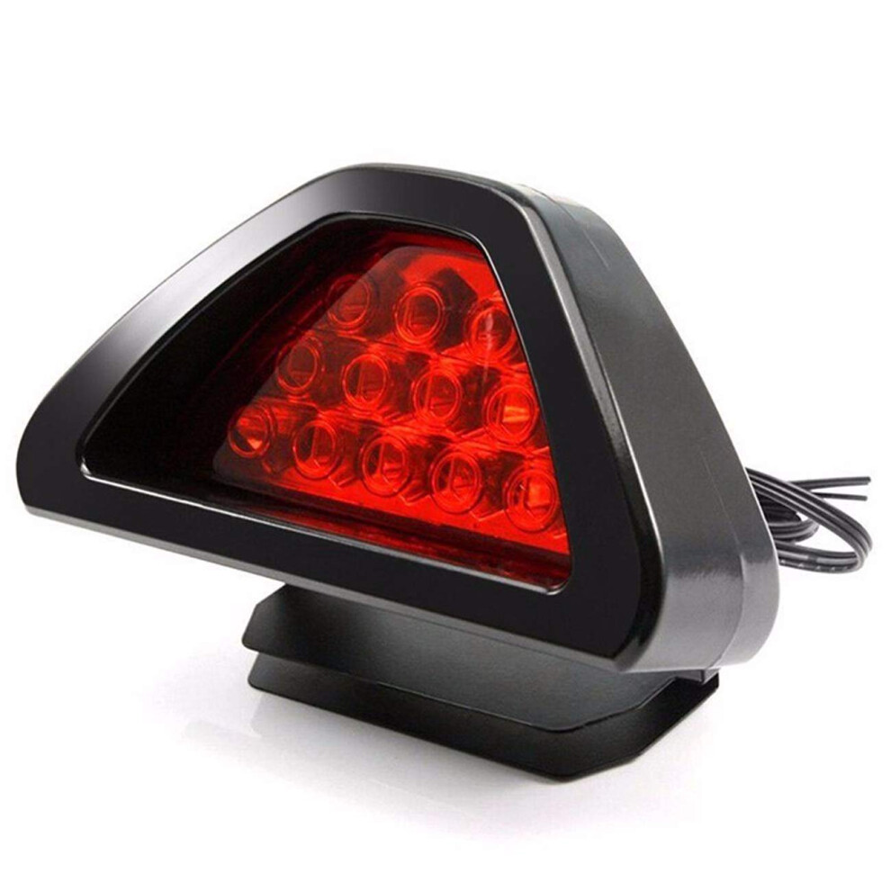 Motorcycle Brake Flash Strobe Emergency Warning Universal F1 Style Drl Led Rear Tail Stop For Motorbikes Red/Light 6482260693545