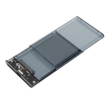 Gehäuse für Festplatten USB 3.0 SATA Festplattengehäuse geeignet für 2,5 Zoll 7/9,5 mm SATA Schnittstelle HDD/SSD Festplattenbehälter trans
