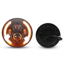 7 Zoll Halo LED Scheinwerfer Rund Dual-Color Tagfahrlicht Universelle Ersatz für Road Star VStar 650 Royal Star