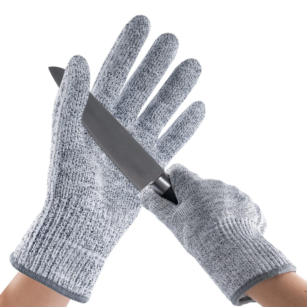 Cut Resistant Gloves For Kitchen Use, Food Grade Oyster Shucking Work Gloves, Grey, 12 Pairs, Safety Size M 6947110203799