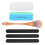 French Dip Powder Tray Set Manicure Nail File and 8