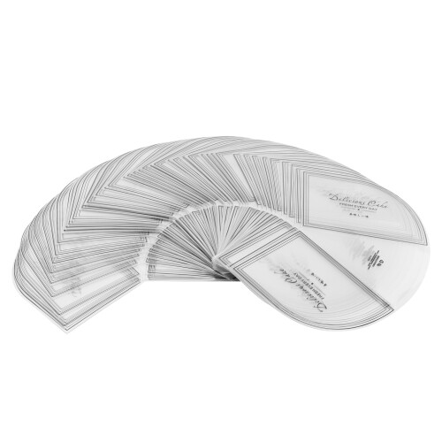 100PCS Triangular Cake Collar Transparent Mousse 1
