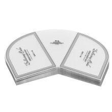 100PCS Triangular Cake Collar Transparent Mousse