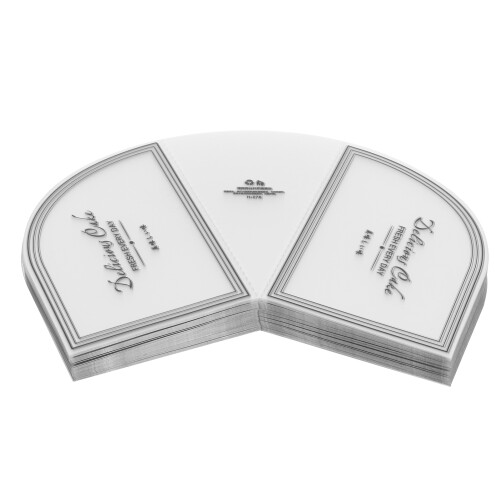 100PCS Triangular Cake Collar Transparent Mousse