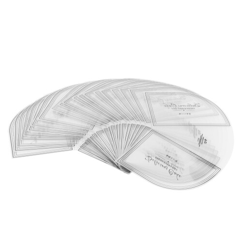 100PCS Triangular Cake Collar Transparent Mousse 2