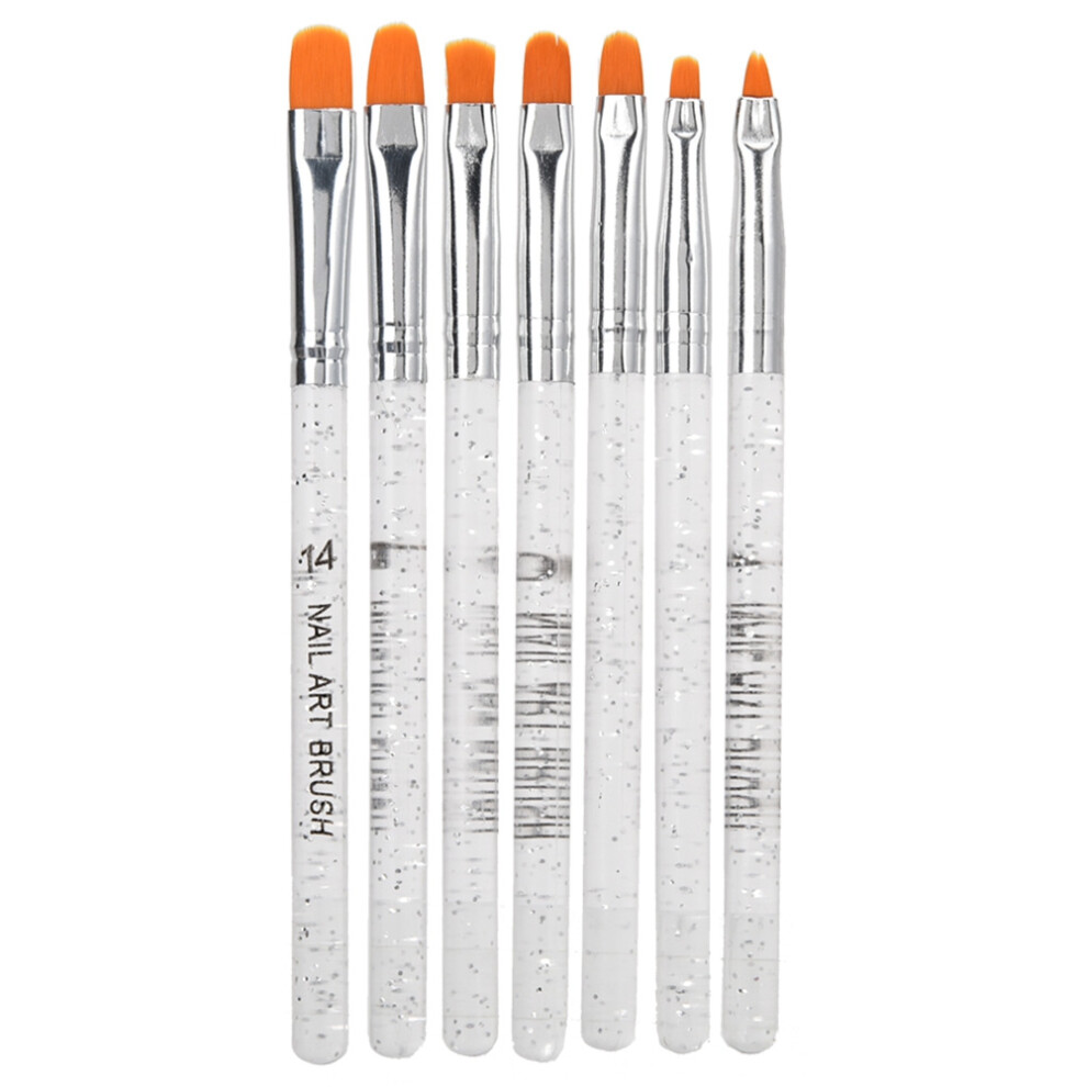 7pcs Nail Art UV Gel Extending Pen UV Gel Nail Art