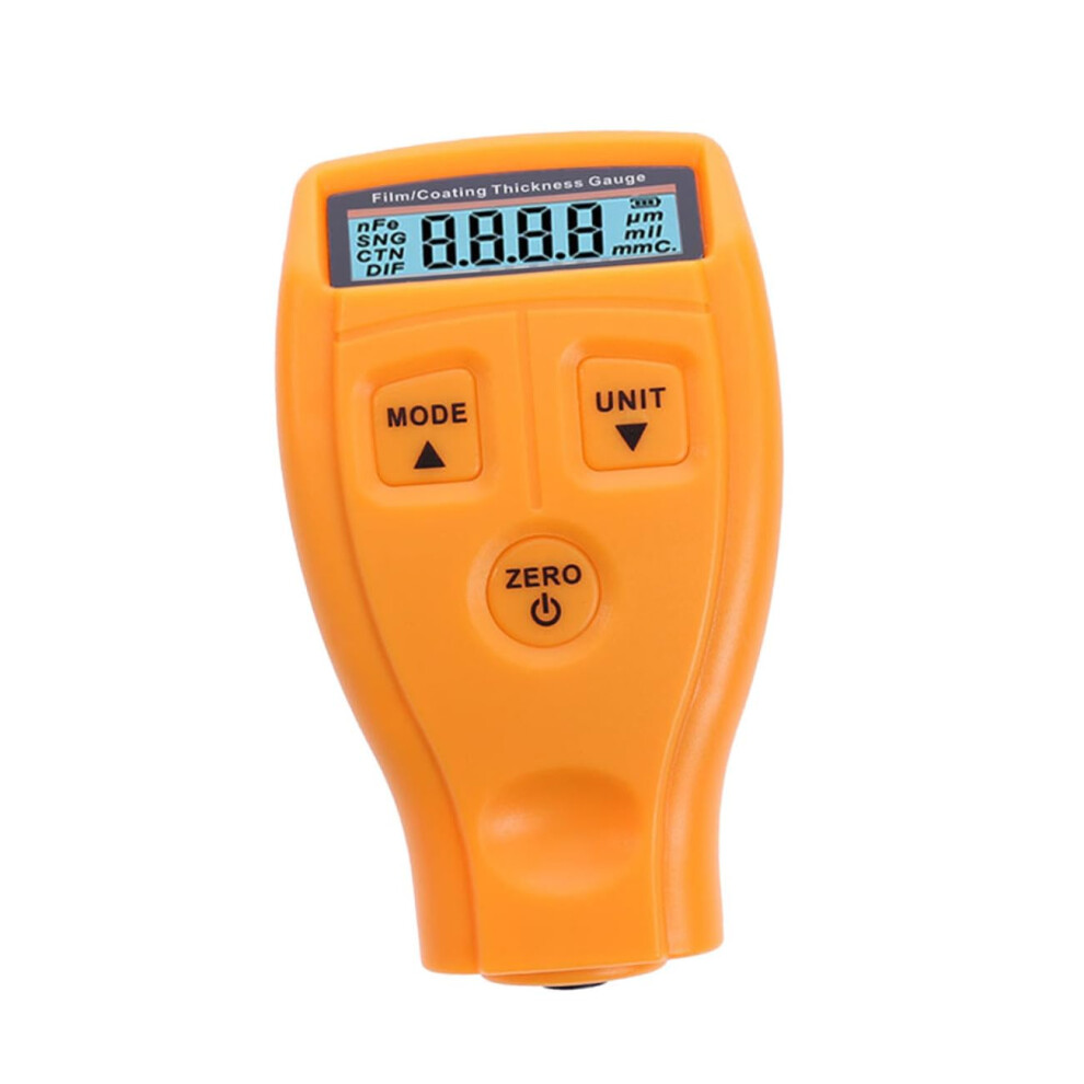 Coating Thickness Gauge Digital Micrometer Ultrasonic Film Tester Compact With Display And Bases For Car Measurement Yellow 6482260694474