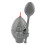 Egg Cup with Egg Spoon Detachable Cartoon 3