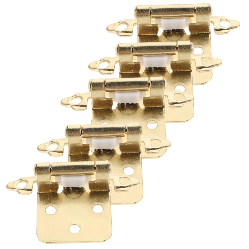 5Pcs Rv Hinge Spring Loaded Hinges For Semi-Hidden Auto Closing Heavy Duty Cabinet Doors, Durable Steel Construction 6482260694658