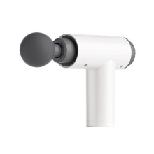 Portable Massage Gun for Muscle Relaxation, Handheld Cordless Percussion Massager, Compact White Design for Men and Women